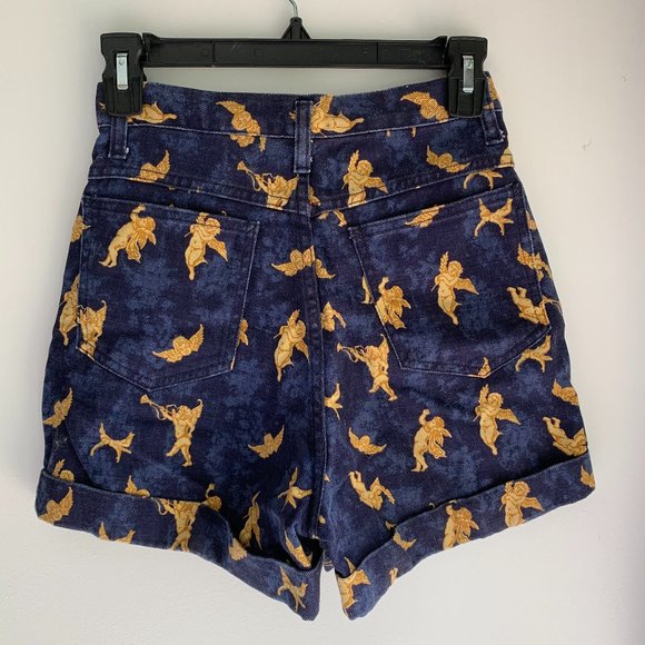 Vintage Not Guilty Jeans shorts - Gold Angels 90's - Picture 4 of 8